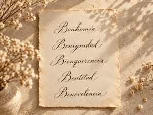 palabras bonitas en español con B